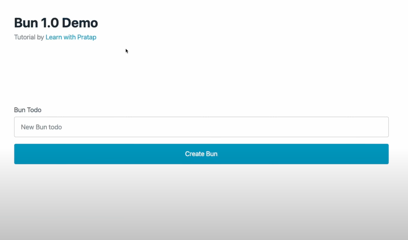 TODO app 2 - Bun, HTMX and Pico