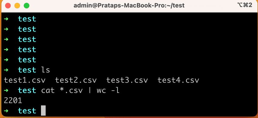 CSV output 3